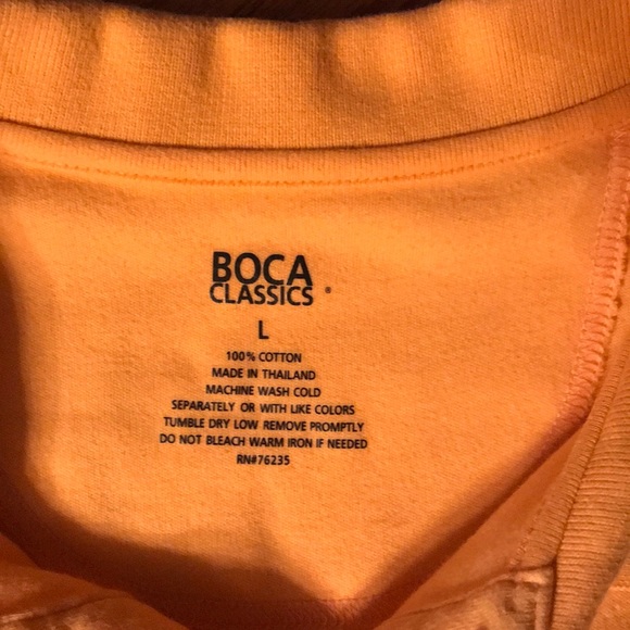 SOFT BOCA CLASSICS POLO SHIRT LG - Picture 3 of 3